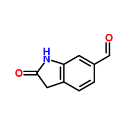 2-oxoindoline-6-carbaldehyde结构式