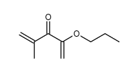 2-methyl-4-propoxypenta-1,4-dien-3-one Structure