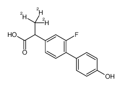 4’-Hydroxy Flurbiprofen-d3 structure