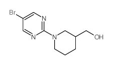 1-(5-BROMOPYRIMIDIN-2-YL)PIPERIDIN-3-YL]METHANOL Structure