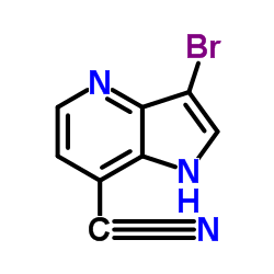 3-Bromo-7-cyano-4-azaindole Structure