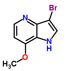 3-Bromo-7-Methoxy-4-azaindole结构式