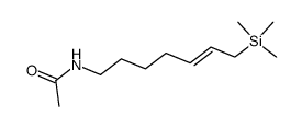 (E)-N-(7-(trimethylsilyl)hept-5-en-1-yl)acetamide结构式