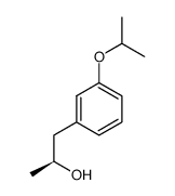 (2S)-1-{3-[(1-methylethyl)oxy]phenyl}propan-2-ol结构式