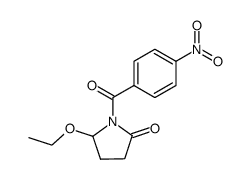 1-(4-nitro)-benzoyl-5-ethoxy-pyrrolidin-2-one Structure