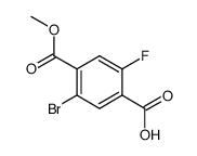 5-bromo-2-fluoro-4-(methoxycarbonyl)benzoic acid Structure