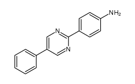 2-(p-aminophenyl)-5-phenylpyrimidine结构式