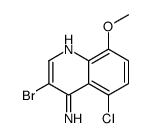 4-Amino-3-bromo-5-chloro-8-methoxyquinoline结构式