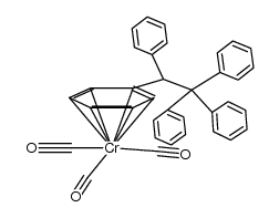 2-tricarbonylchromium(0)phenyl-1.1.1.2-tetraphenylethane Structure