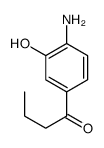 1-(4-amino-3-hydroxyphenyl)butan-1-one Structure