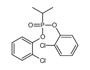 1-chloro-2-[(2-chlorophenoxy)-propan-2-ylphosphoryl]oxybenzene结构式