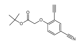 tert-butyl (4-cyano-2-ethynylphenoxy)acetate结构式