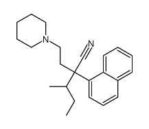 α-(1-Methylpropyl)-α-(2-piperidinoethyl)-1-naphthaleneacetonitrile Structure