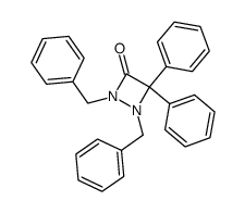 1,2-dibenzyl-4,4-diphenyl-[1,2]diazetidin-3-one Structure