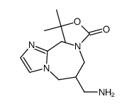 5-Aminomethyl-5,6-dihydro-4H,8H-1,3a,7-triaza-azulene-7-carboxylicacidtert-butylester结构式