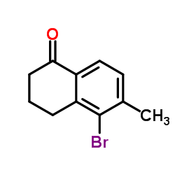 5-溴-6-甲基-3,4-二氢萘-1(2H)-酮结构式