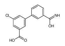 3-(3-carbamoylphenyl)-5-chlorobenzoic acid结构式