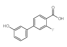 3-Fluoro-3'-hydroxy-[1,1'-biphenyl]-4-carboxylic acid structure