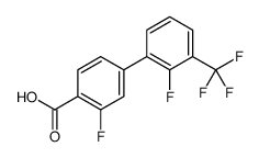 2-fluoro-4-[2-fluoro-3-(trifluoromethyl)phenyl]benzoic acid结构式