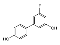3-fluoro-5-(4-hydroxyphenyl)phenol Structure