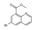 6-溴喹啉-8-甲酸甲酯结构式