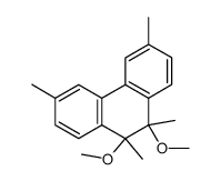 9,10-dimethoxy-3,6,9,10-tetramethyl-9,10-dihydrophenanthrene Structure