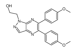 2-[5,6-bis(4-methoxyphenyl)pyrazolo[3,4-b]pyrazin-1-yl]ethanol Structure