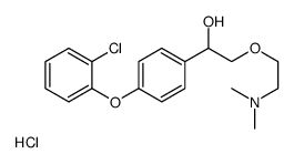 1-[4-(2-chlorophenoxy)phenyl]-2-[2-(dimethylamino)ethoxy]ethanol,hydrochloride结构式