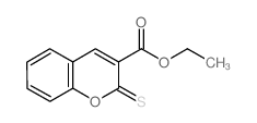 2H-1-Benzopyran-3-carboxylic acid, 2-thioxo-, ethyl ester (en) Structure