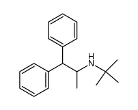 N-t-Butyl-(1-methyl-2,2-diphenylethyl)amine Structure