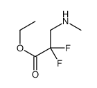 Ethyl 2,2-Difluoro-3-(methylamino)propanoate Structure