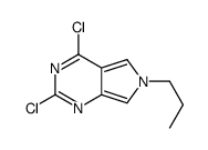 2,4-dichloro-6-propylpyrrolo[3,4-d]pyrimidine结构式