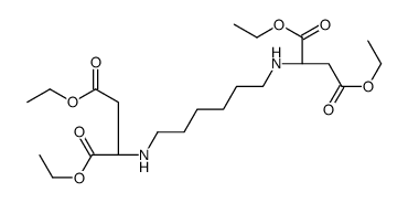 diethyl (2S)-2-[6-[[(2S)-1,4-diethoxy-1,4-dioxobutan-2-yl]amino]hexylamino]butanedioate Structure