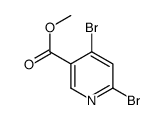 4,6-二溴吡啶-3-甲酸甲酯结构式