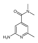 2-氨基-N,N,6-三甲基异烟酰胺结构式