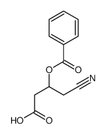3-benzoyloxy-4-cyanobutanoic acid Structure
