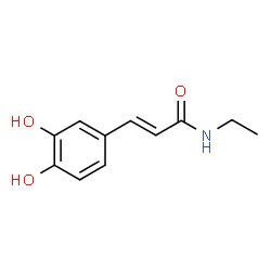 2-Propenamide, 3-(3,4-dihydroxyphenyl)-N-ethyl-, (2E)- (9CI) structure