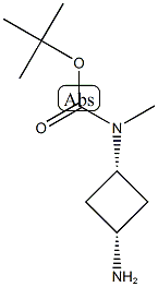 tert-butyl n-(cis-3-aminocyclobutyl)-n-methylcarbamate Structure