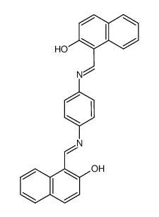 1,1’-[1,4-phenylenediylbis(nitrilomethylidine)]bis(2-naphthol)结构式