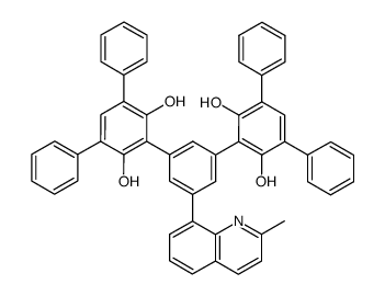 8-<3,5-Bis(2,6-dihydroxy-3,5-diphenylphenyl)phenyl>-2-methylquinoline结构式