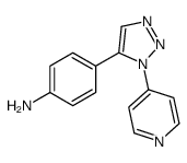 4-(3-pyridin-4-yltriazol-4-yl)aniline Structure