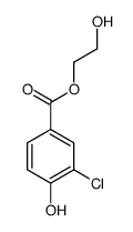 2-hydroxyethyl 3-chloro-4-hydroxybenzoate Structure