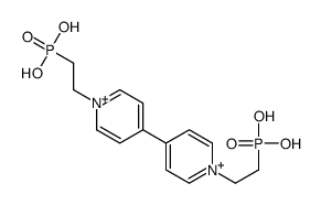2-[4-[1-(2-phosphonoethyl)pyridin-1-ium-4-yl]pyridin-1-ium-1-yl]ethylphosphonic acid结构式