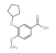 3-(环戊基氧基)-4-甲氧基苯甲酸结构式