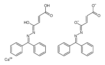 calcium,(Z)-4-(2-benzhydrylidenehydrazinyl)-4-oxobut-2-enoate结构式