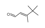 3,4,4-trimethyl-pent-2-enal结构式