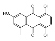3,5,8-trihydroxy-1-methylanthracene-9,10-dione结构式