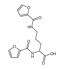 N2,N5-bis-(furan-2-carbonyl)-ornithine Structure