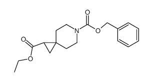 6-benzyl 1-ethyl 6-azaspiro[2.5]octane-1,6-dicarboxylate structure