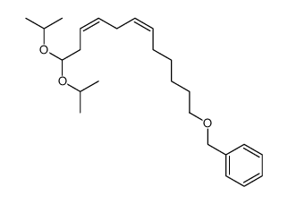 (3Z,6Z)-12-Benzyloxy-1,1-diisopropoxydodeca-3,6-diene结构式